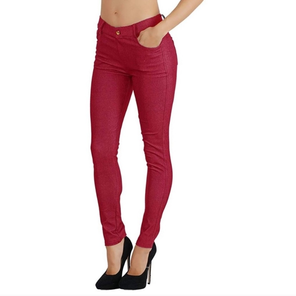 Jean look cotton blend Jeggings